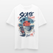 Charger l'image dans la galerie, Graphic Tee Skate Freedom – T-Shirt Skateboard Oversize - blanc
