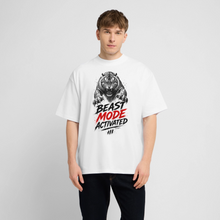Charger l'image dans la galerie, t shirt motivation musculation Beast mode activated - blanc
