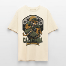 Charger l'image dans la galerie, T-Shirt Skate Homme Oversize – Tigre california Style Urbain Streetwear - crème
