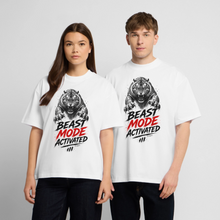 Charger l'image dans la galerie, t shirt motivation musculation Beast mode activated - blanc
