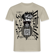 Charger l'image dans la galerie, T-shirt Tête de mort Homme QR Code - beige sable
