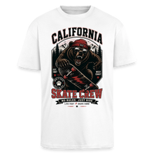 Charger l'image dans la galerie, T-Shirt Skate homme Ours &amp; Skateboard – Mode Streetwear - blanc
