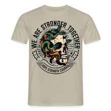 Charger l'image dans la galerie, T-shirt Tattoo old school Homme We are stronger together - beige sable
