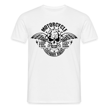Charger l'image dans la galerie, T-shirt Motorcylce Homme Live to Ride - blanc
