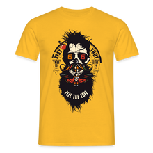 Charger l'image dans la galerie, T-shirt Tête de mort Homme Feel the love - jaune
