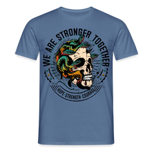 Charger l'image dans la galerie, T-shirt Tattoo old school Homme We are stronger together - bleu pigeon 
