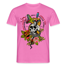 Charger l'image dans la galerie, T-shirt Tattoo old school Homme Inhale courage Exhale fear - rose
