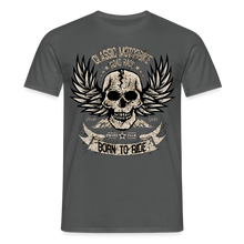 Charger l'image dans la galerie, T-shirt Homme Motorcycle Vintage born to ride - charbon
