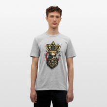 Charger l'image dans la galerie, T-shirt Tête de mort Homme Hipster Skulls King - gris chiné
