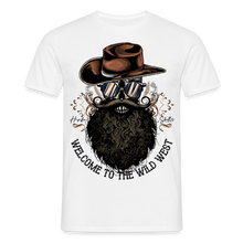Charger l'image dans la galerie, T-shirt Tête de mort Homme Wild West - blanc
