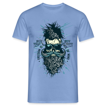 Charger l'image dans la galerie, T-shirt Tête de mort Homme Freedom - carolina blue

