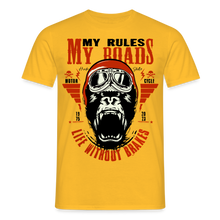 Charger l'image dans la galerie, T-shirt Motorcycle Gorilla Homme - jaune
