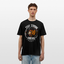 Charger l'image dans la galerie, T-shirt Tattoo old school Homme Stay strong tiger - noir
