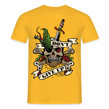 Charger l'image dans la galerie, T-shirt Tattoo old school Homme Old school tattoo don't give up - jaune
