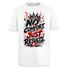 Charger l'image dans la galerie, t shirt motivation sport No comfort just results - blanc
