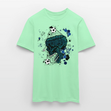 Charger l'image dans la galerie, T-shirt Tête de mort Homme Skull Soccer - vert menthe

