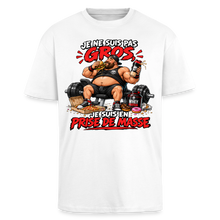 Charger l'image dans la galerie, T-shirt Musculation Humour – « Je ne suis pas gros, je suis en prise de masse » | Bodybuilding Fitness - blanc
