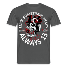 Charger l'image dans la galerie, T-shirt Tattoo old school Homme Luck Something helps noir - charbon
