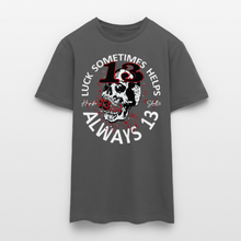 Charger l'image dans la galerie, T-shirt Tattoo old school Homme Luck Something helps noir - charbon
