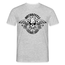 Charger l'image dans la galerie, T-shirt Motorcylce Homme Live to Ride - gris chiné
