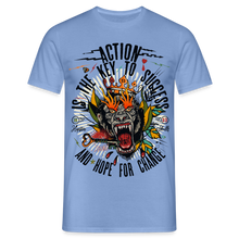 Charger l'image dans la galerie, T-shirt Tattoo old school Homme Gorille Tattoo action - carolina blue
