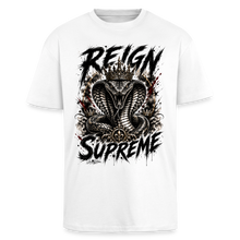 Charger l'image dans la galerie, T-shirt musculation motivation Reign supreme cobra - blanc
