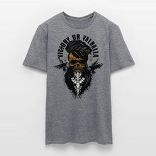 Charger l'image dans la galerie, T-shirt Tête de mort Homme Victory or Valhalla - graphite chiné
