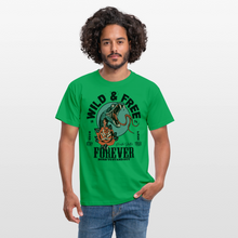 Charger l'image dans la galerie, T-shirt Tattoo old school Homme Wild Free Tattoo snake - vert
