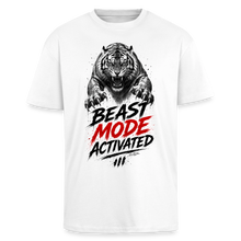Charger l'image dans la galerie, t shirt motivation musculation Beast mode activated - blanc
