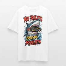 Charger l'image dans la galerie, T-Shirt Skate Homme Oversize “No rules” – Streetwear Vintage - blanc
