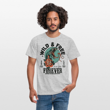 Charger l'image dans la galerie, T-shirt Tattoo old school Homme Wild Free Tattoo snake - gris chiné
