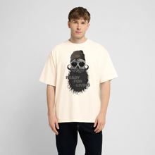 Charger l'image dans la galerie, T-shirt Tête de mort hipster Homme Ready For Living - crème
