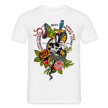 Charger l'image dans la galerie, T-shirt Tattoo old school Homme Inhale courage Exhale fear - blanc
