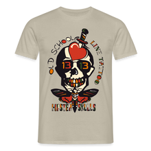 Charger l'image dans la galerie, T-shirt Tattoo old school Homme Buterfly number 13 - beige sable
