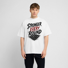 Charger l'image dans la galerie, t shirt phrase motivation Stronger every round - blanc
