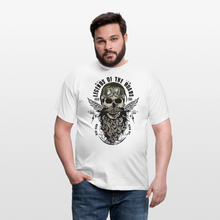 Charger l'image dans la galerie, T-shirt Tête de mort Homme Legends of the roads - blanc
