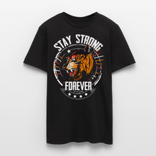 Charger l'image dans la galerie, T-shirt Tattoo old school Homme Stay strong tiger - noir
