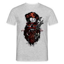 Charger l'image dans la galerie, T-shirt Tête de mort Homme Hipster Skulls Stay Wild - gris chiné
