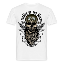 Charger l'image dans la galerie, T-shirt Tête de mort Homme Legends of the roads - blanc
