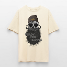 Charger l'image dans la galerie, T-shirt Tête de mort hipster Homme Ready For Living - crème
