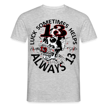 Charger l'image dans la galerie, T-shirt Tattoo old school Homme Luck something helps - gris chiné
