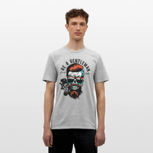 Charger l'image dans la galerie, T-shirt Tête de mort Homme Be a gentleman - gris chiné
