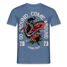 Charger l'image dans la galerie, T-shirt Tattoo old school Homme Go around - bleu pigeon 
