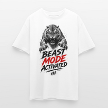 Charger l'image dans la galerie, t shirt motivation musculation Beast mode activated - blanc
