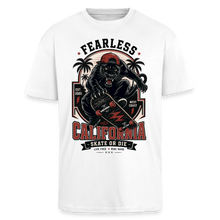 Charger l'image dans la galerie, T-Shirt Skate Streetwear Vintage panthère – Oversize Unisexe - blanc
