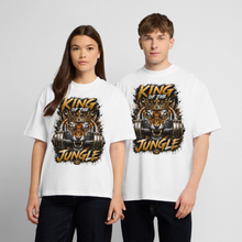 Charger l'image dans la galerie, T-shirt Musculation Tigre King of the Jungle – Fitness, Bodybuilding et Esprit Guerrier | Hipster Skulls - blanc
