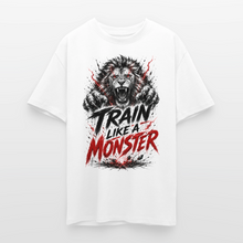 Charger l'image dans la galerie, T-Shirts Musculation Train like a Monster - blanc
