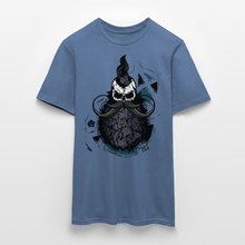 Charger l'image dans la galerie, T-shirt Tête de mort Homme Hipster Skulls Punk Anarchie - bleu pigeon 
