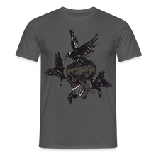 Charger l'image dans la galerie, T-shirt Tête de mort Homme Hipster Skulls crow of death - charbon
