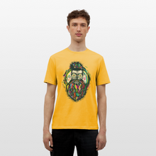 Charger l'image dans la galerie, T-shirt Tête de mort Homme Hipster Skulls Peace - jaune
